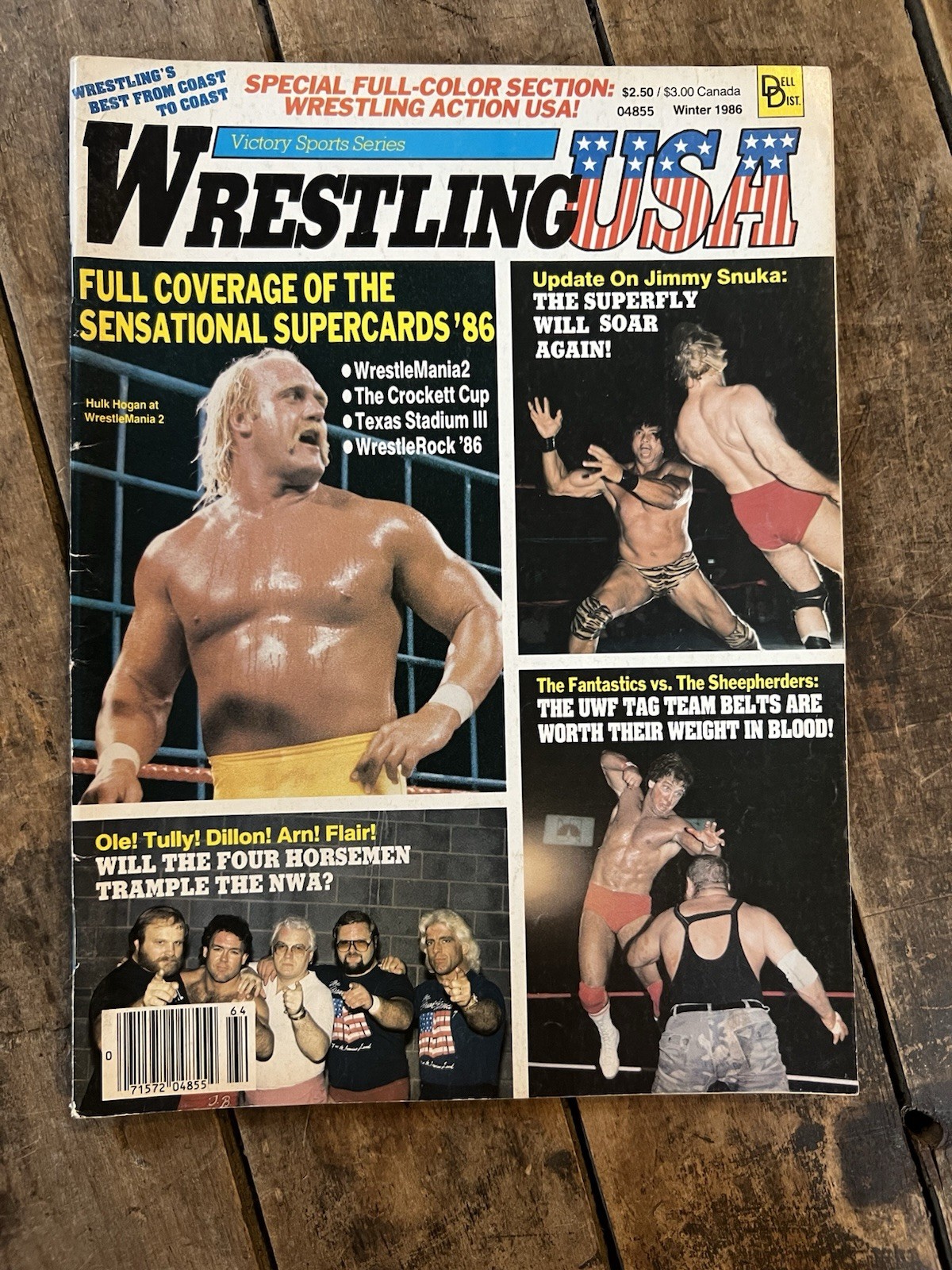 Wrestling USA Magazine - 1986 Winter Issue - Hulk  Hogan & Jimmy Superfly Snuka