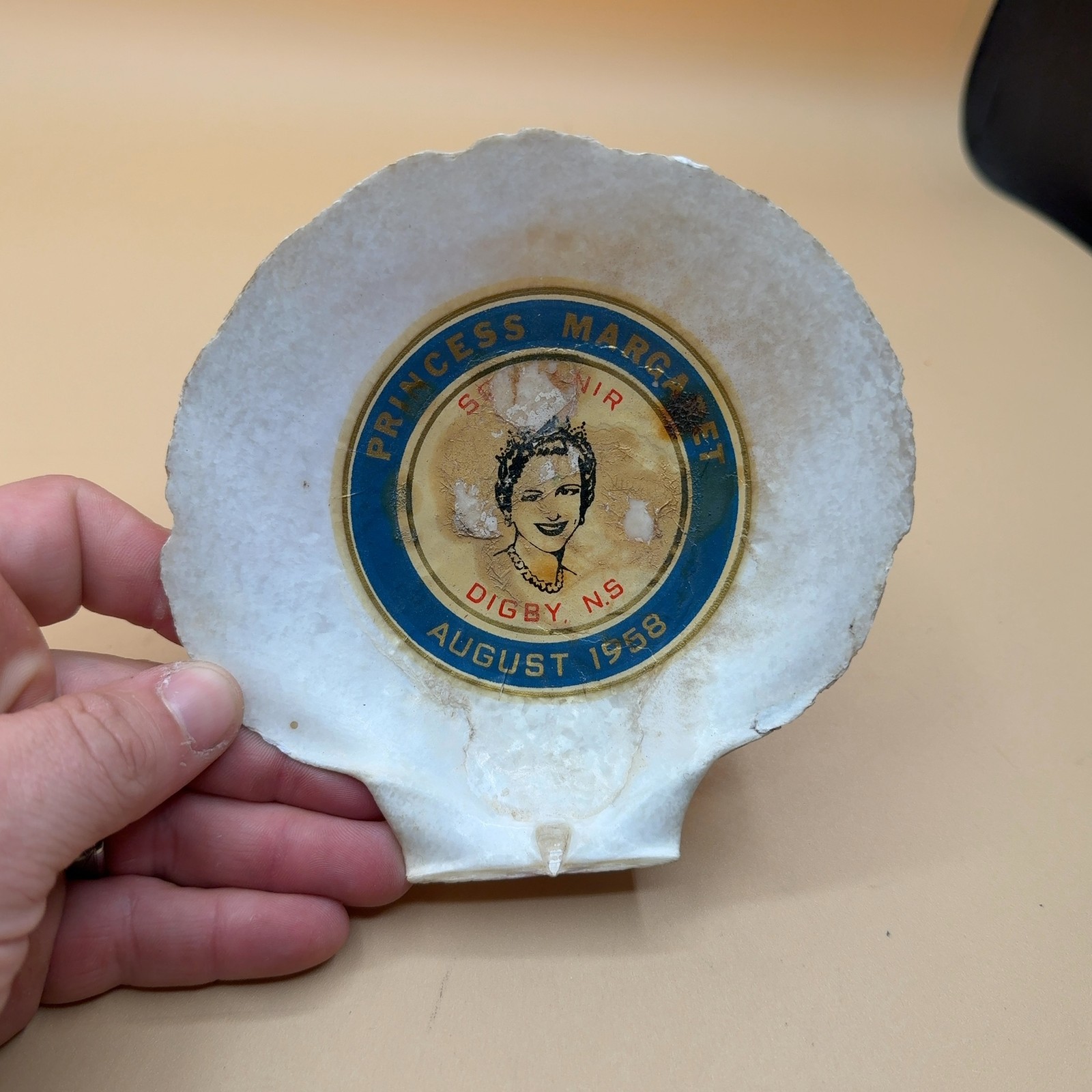 Princess Margaret 1958 Royal Visit Scallop Shell Dish Digby Nova Scotia Princess Margaret 1958 Royal Visit Scallop Shell Dish Digby Nova Scotia