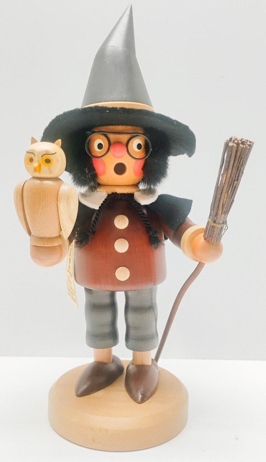 Christian Ulbricht Wichtel Hexe Witch Smoker Germany Halloween Witch Owl Broom