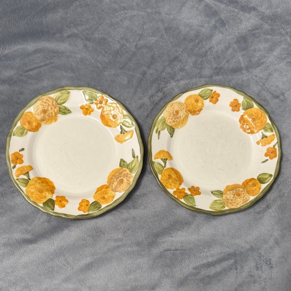 Vintage Metlox Poppytrail Sculpted Zinnia 1960\'s Ceramic 8\