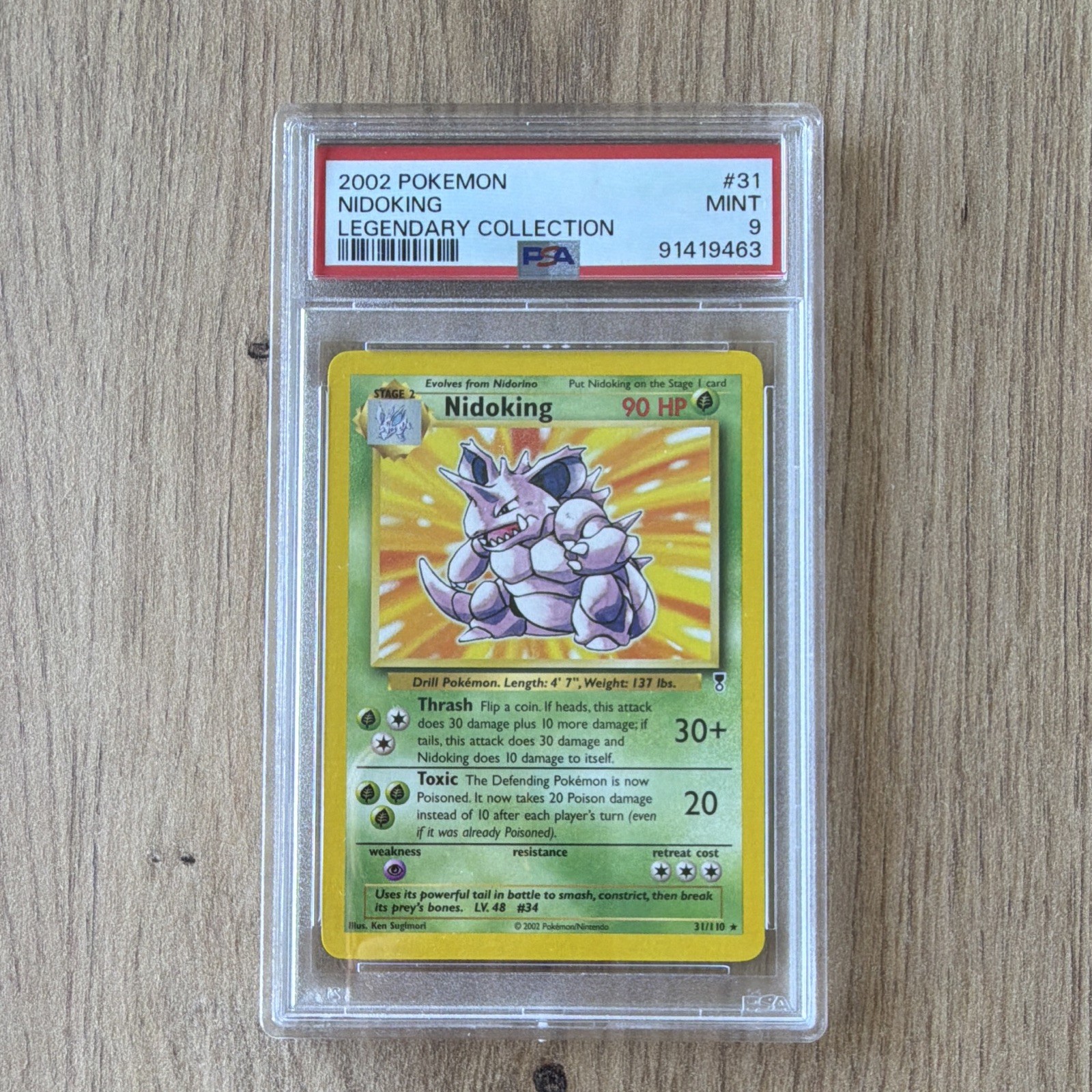 Pokemon TCG Nidoking Legendary Collection 2002 31/110 English Card PSA 9