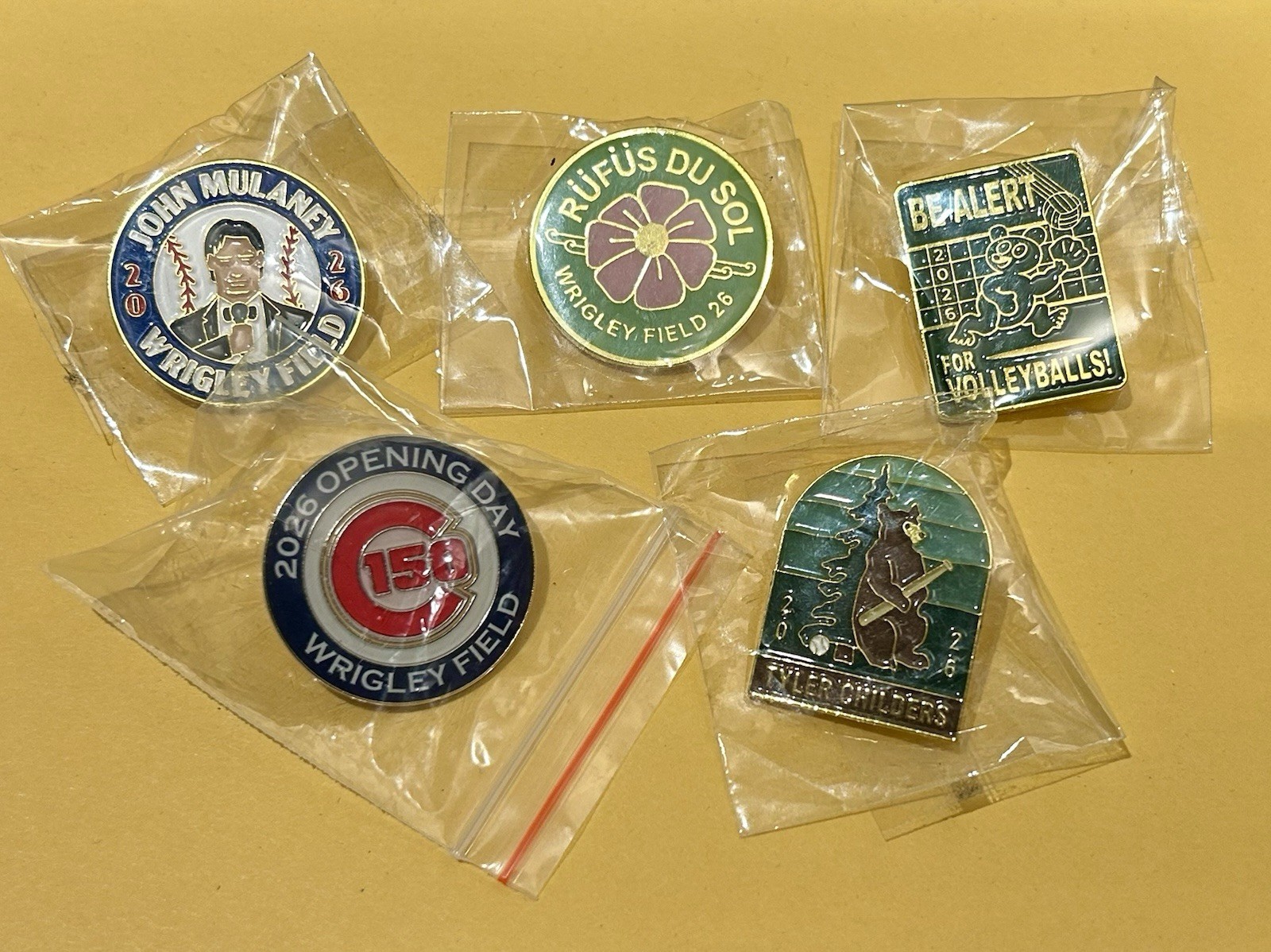 2026 STAFF EXCLUSIVE Wrigley Field Events Pin Bundle (5 Pins) NEW