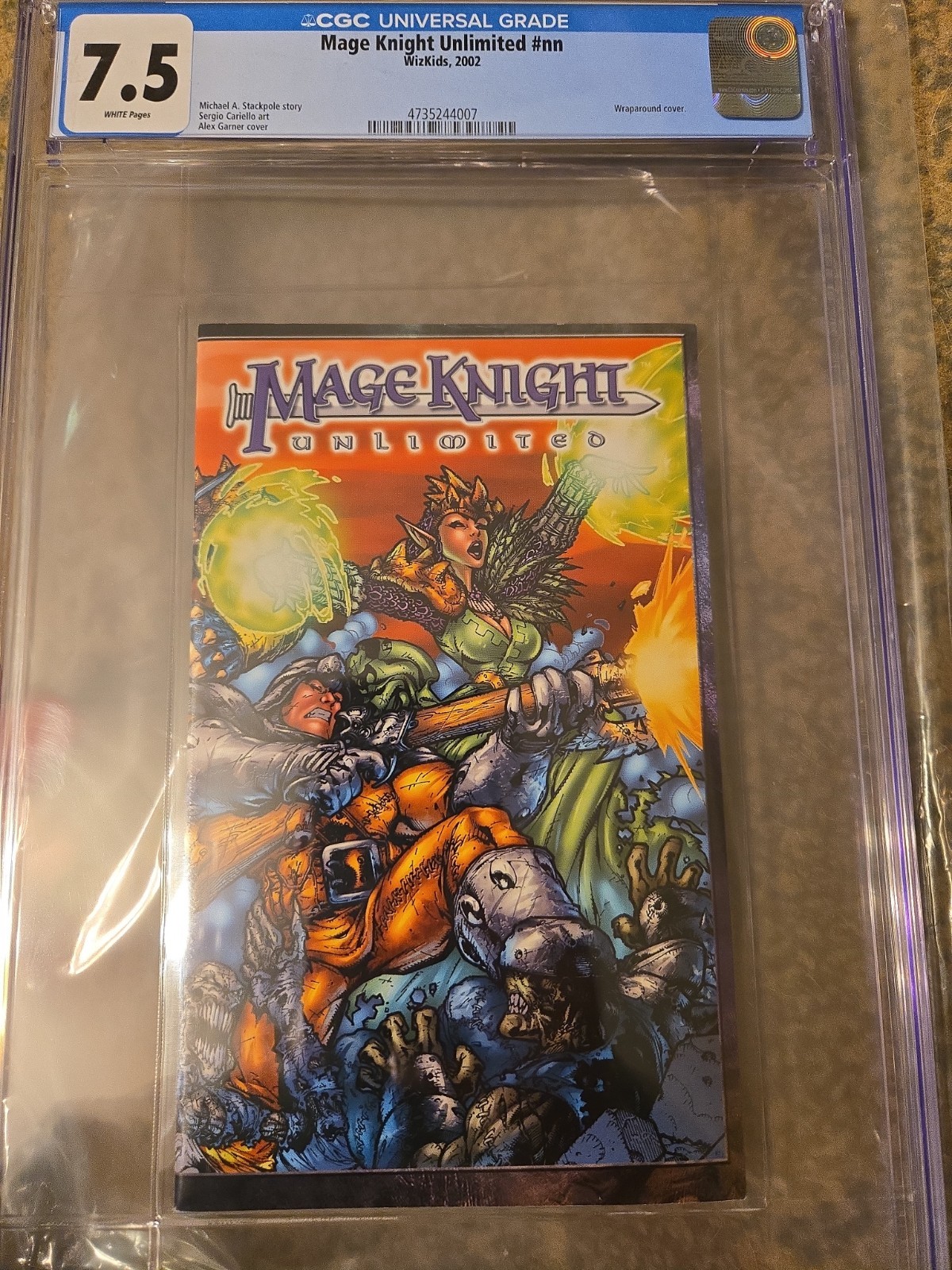 Mage Knight Unlimited #nn By Wizkids Cgc 7.5 White Pages 4735244007 Ashcan Comic