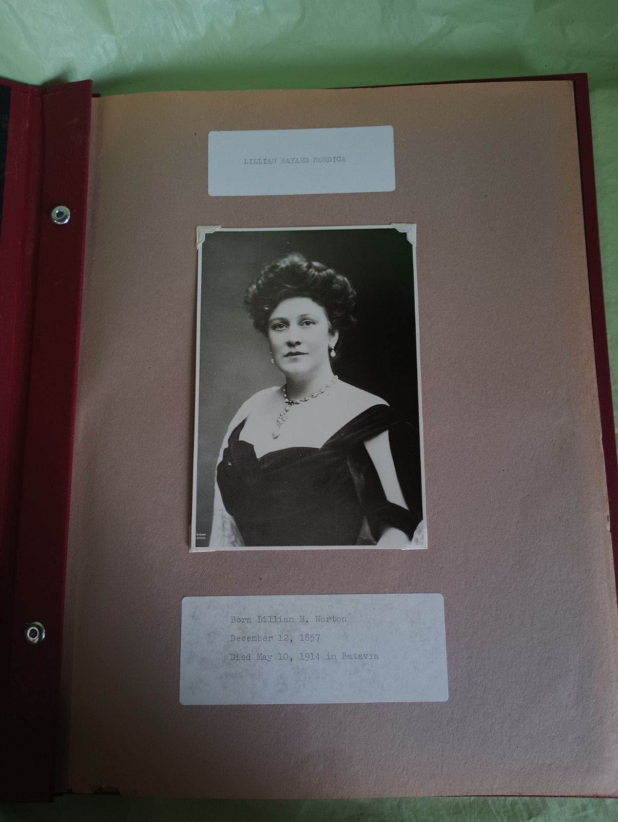 Vintage Lillian Nordica Scrapbook Opera Family Homestead Rare