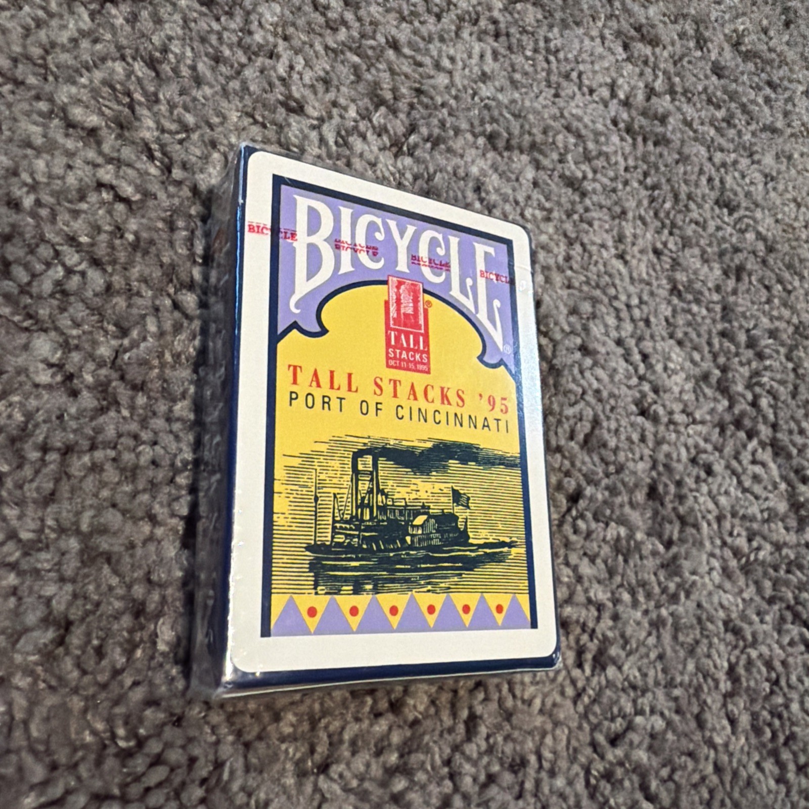 Vintage Bicycle Playing Cards TALL STACKS \'95 Port Of Cincinnati Poker Size