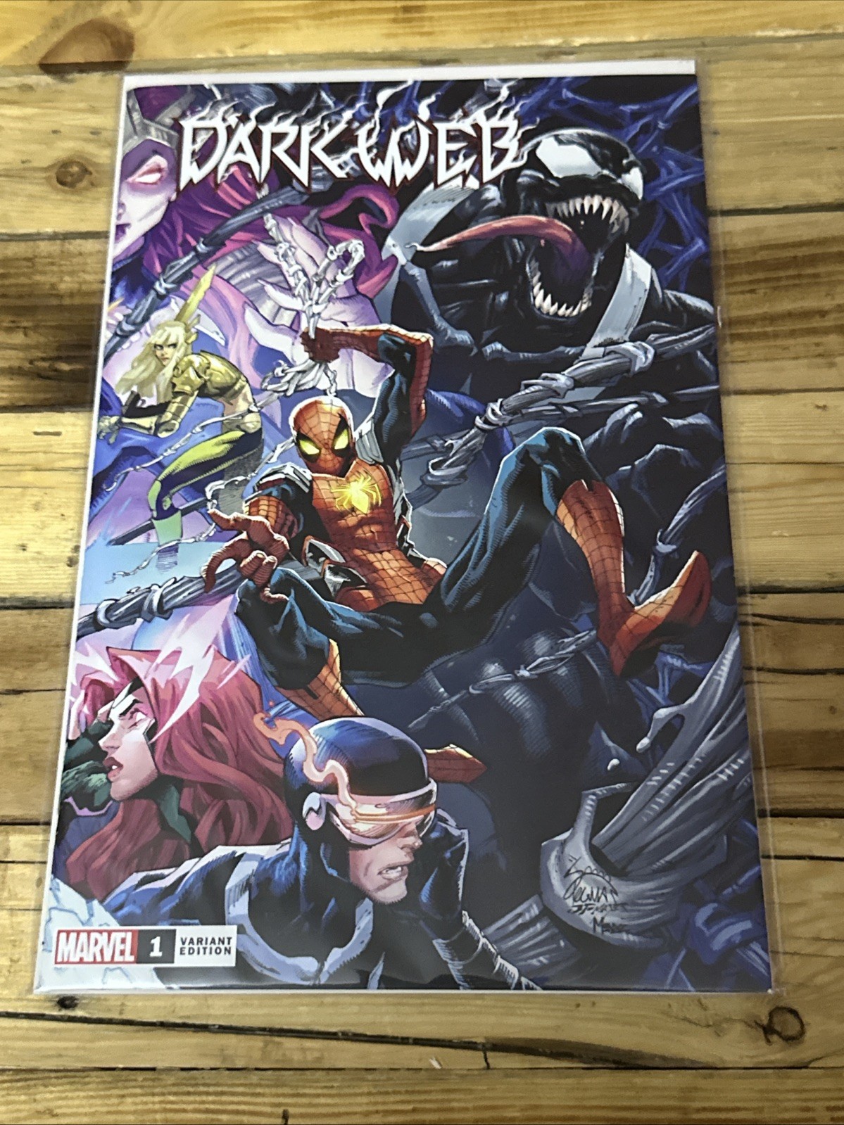 DARK WEB #1 EXCLUSIVE RYAN STEGMAN  1:25  WRAPAROUND TRADE DRESS - MARVEL COMICS