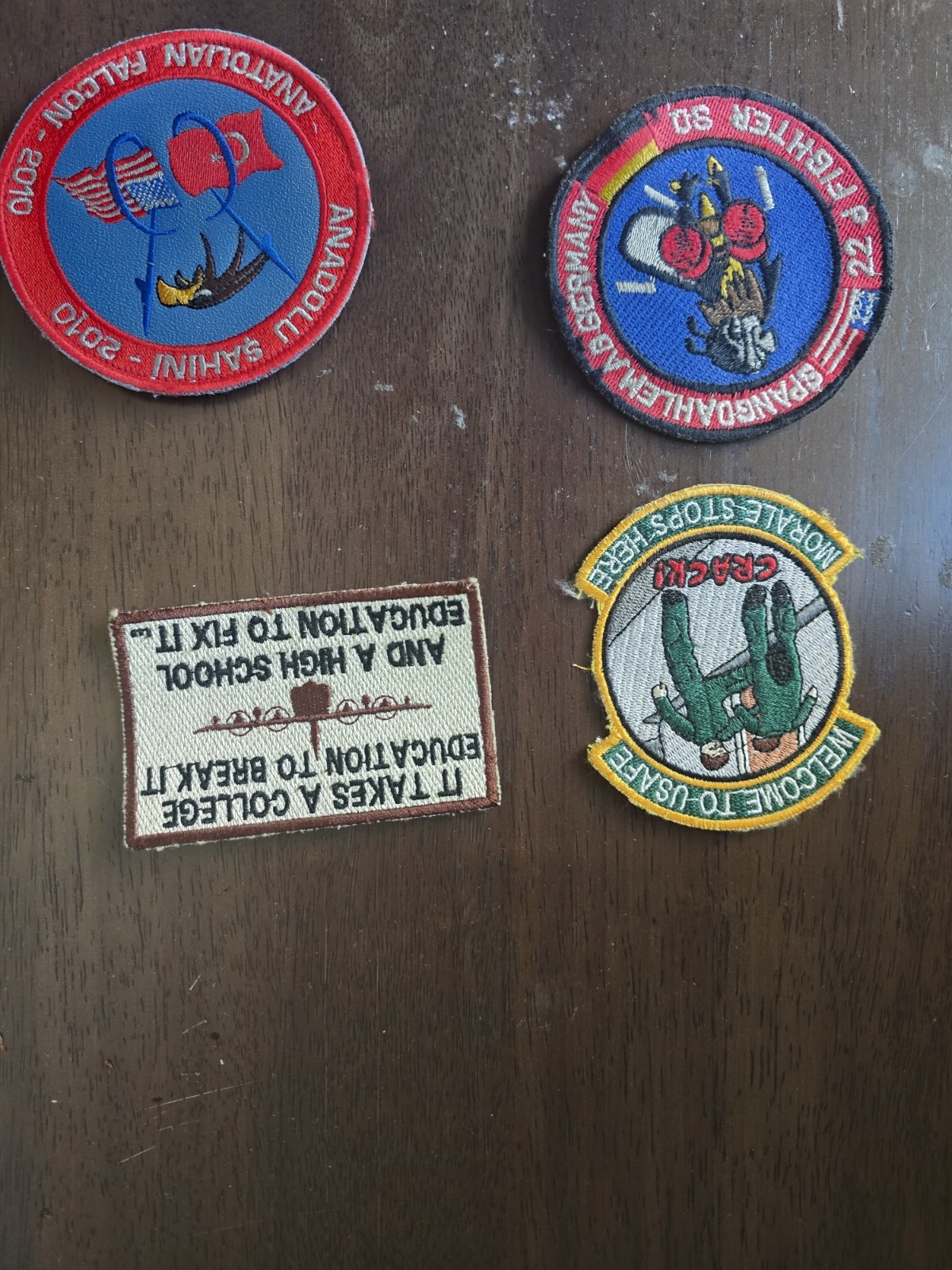 US Military Morale Patch Lot 4 USAFE Anatolian Falcon Spangdahlem 52nd FW
