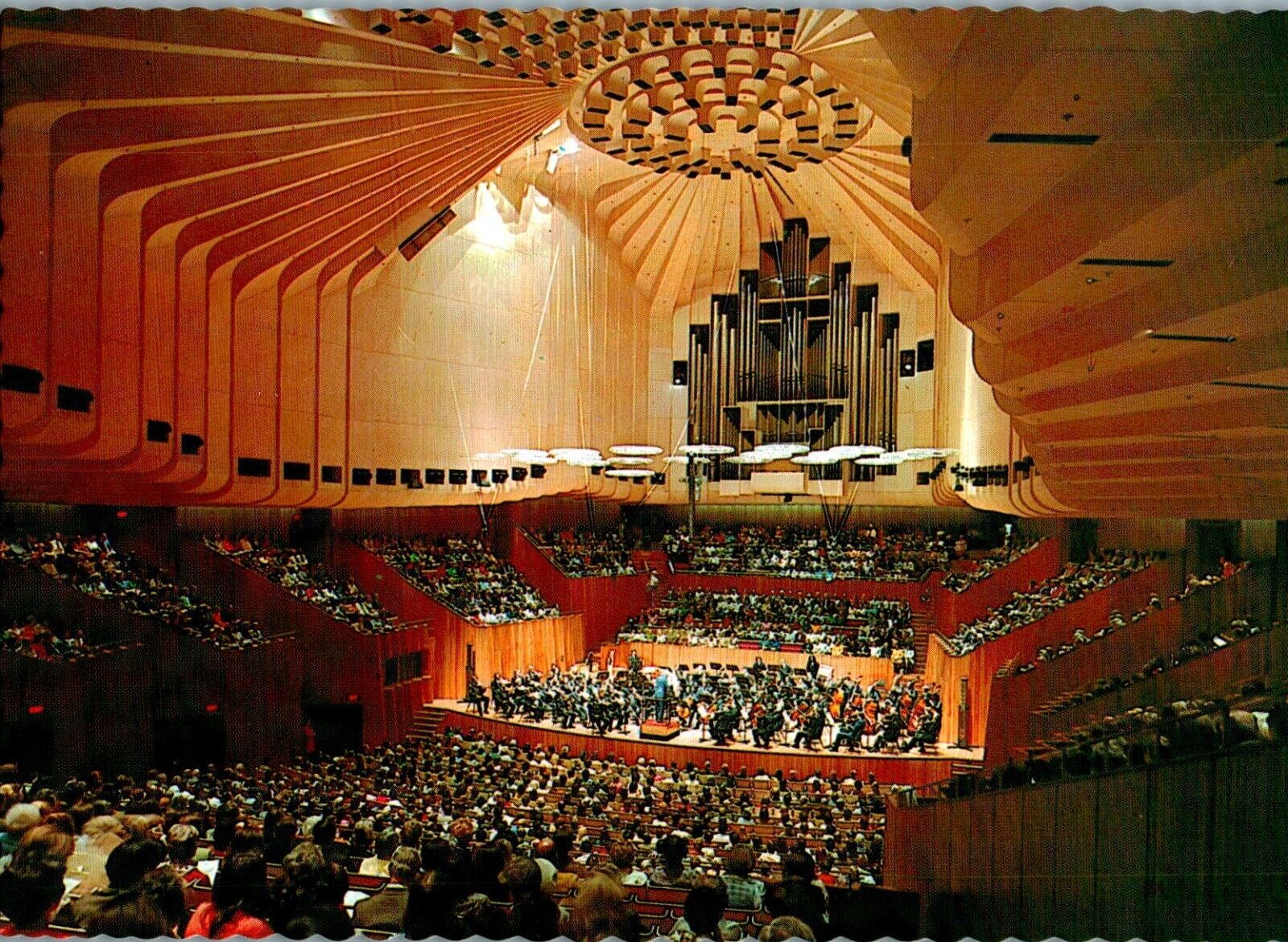 Sydney Opera House Interior, New South Wales, Australia chrome Postcard