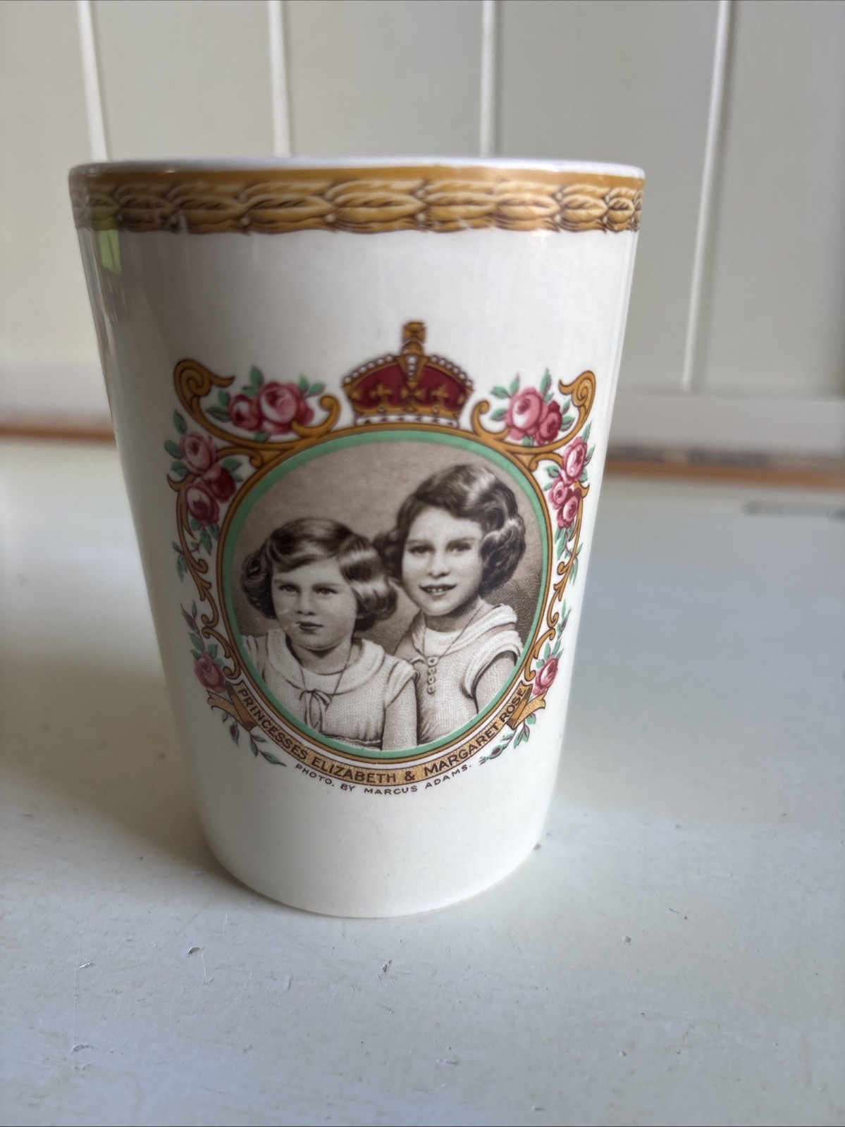 Princesses Elizabeth & Margaret Rose Cup Grindley Creampetal Photo Marcus Adams