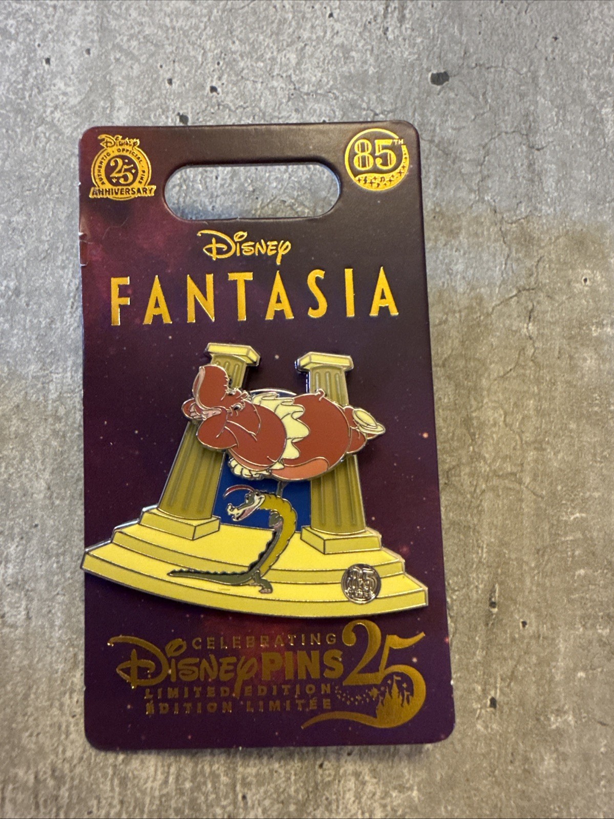 Hyacinth Hippo Pin Disney Monogram Fantasia 85th Anniversary Edition