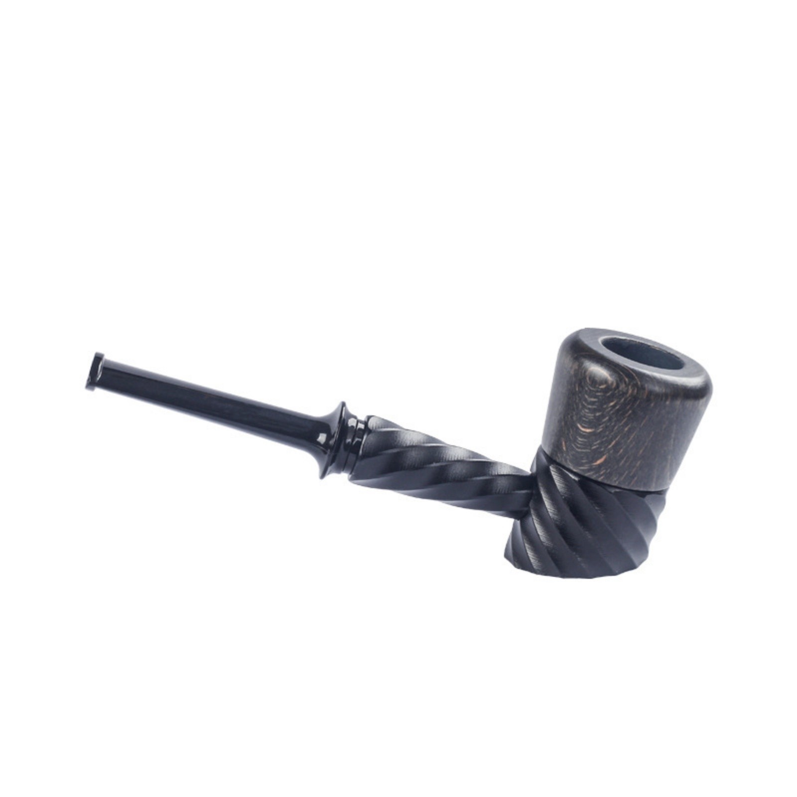 Wood Metal Tobacco Pipe Handmade Detachable Smoking Pipe Gift Durable