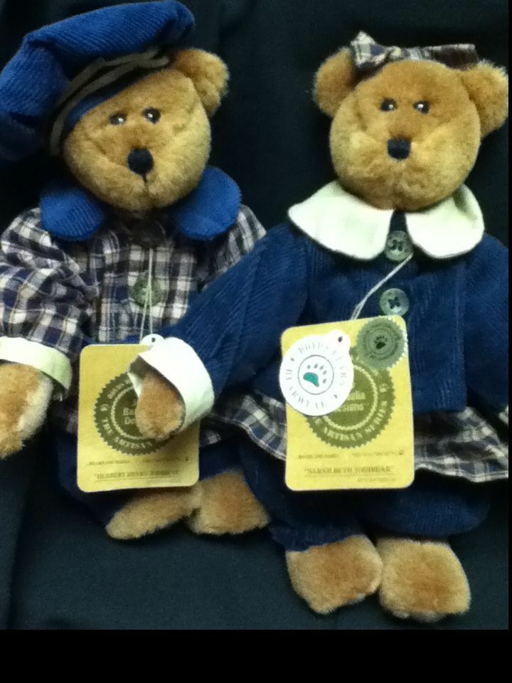 BOYDS JODIBEARS BY JODI BATTAGLIA - SET/2 - SARAH BETH AND HERBERT HENRY