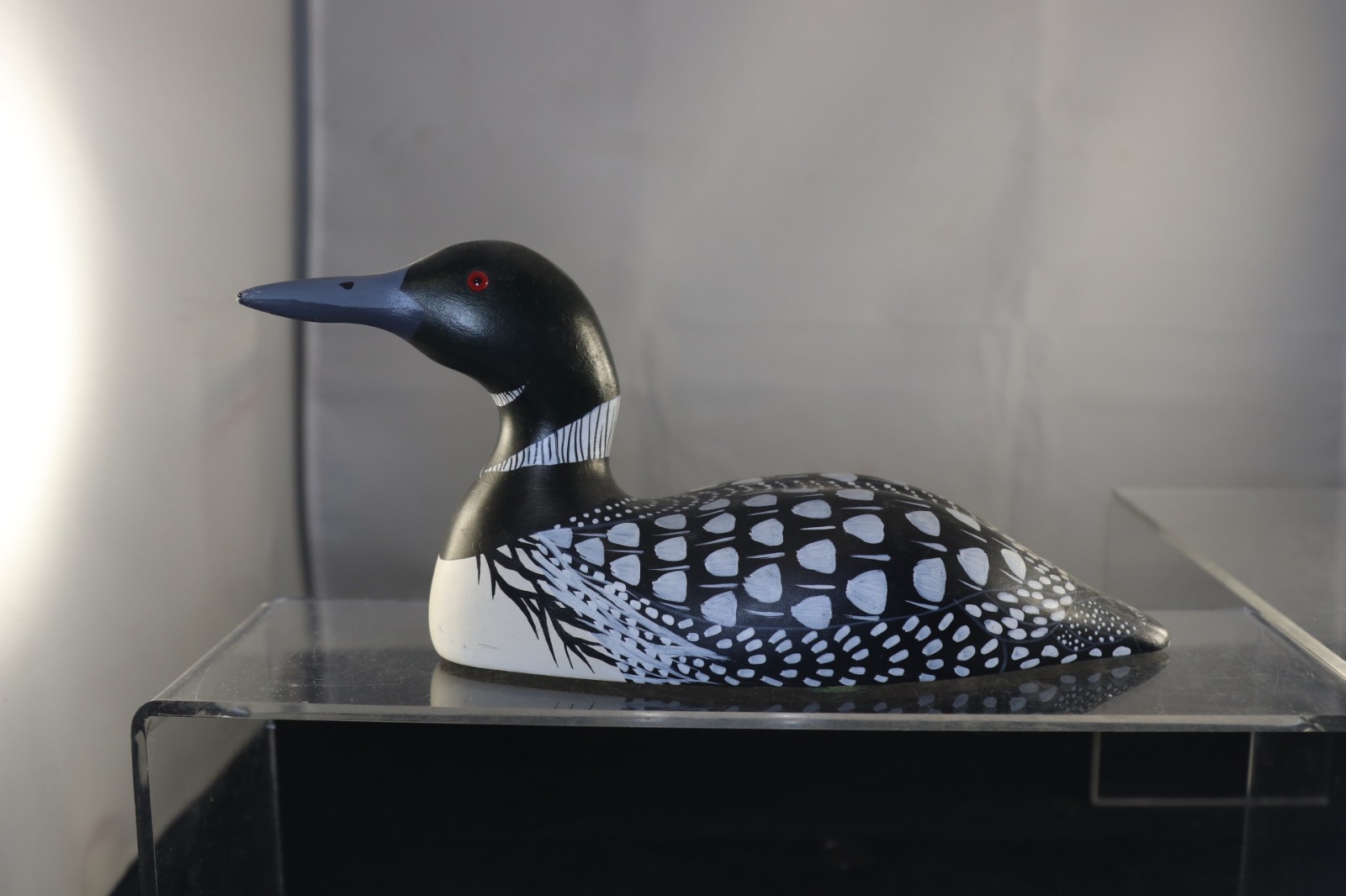 Vintage Common Loon Wooden Decoy Signed 1983/1987 Slate Run PA 8.5