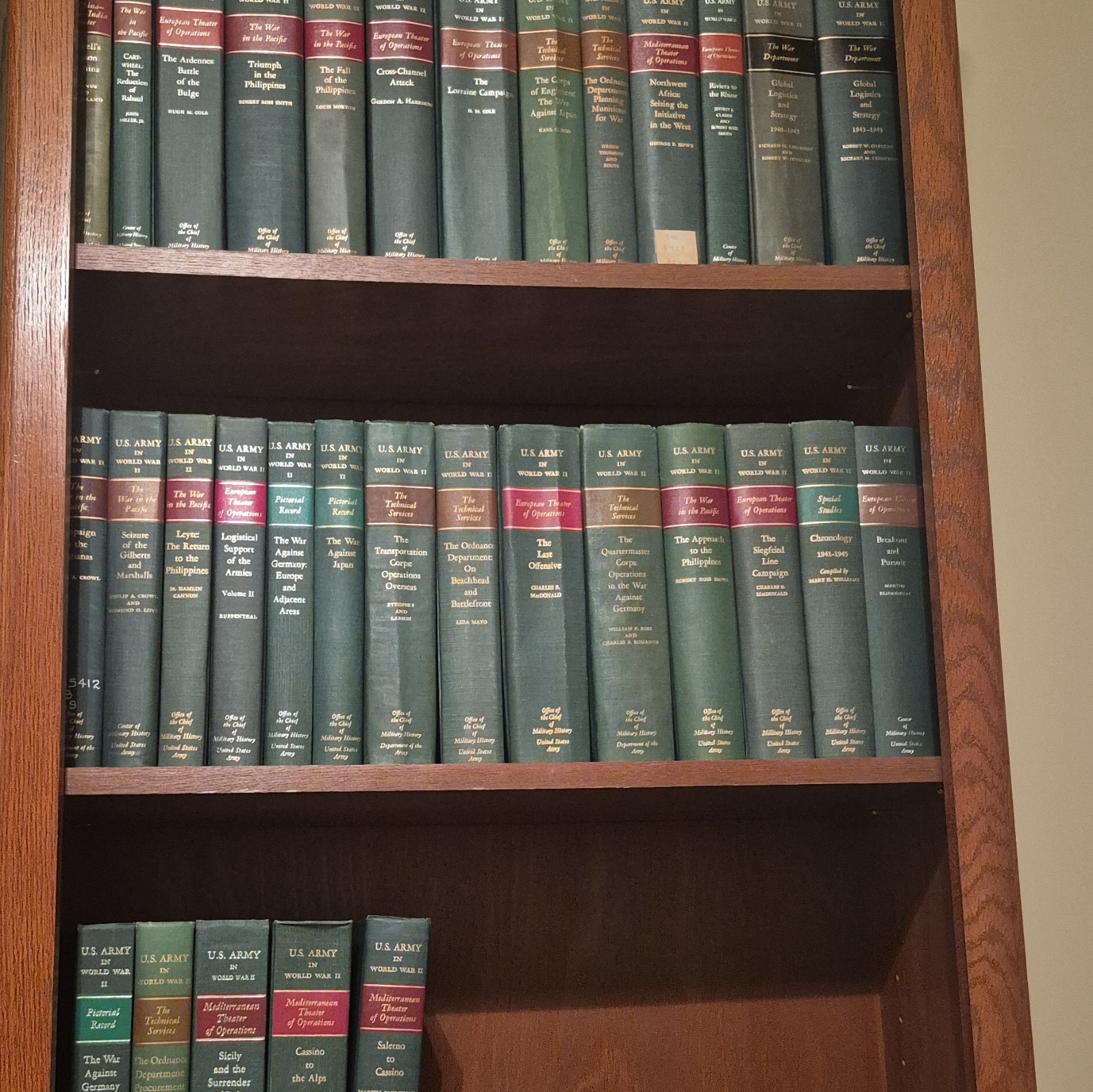 WWII Original US Army in World War II Hardcover Book Lot/Set 32 Volumes