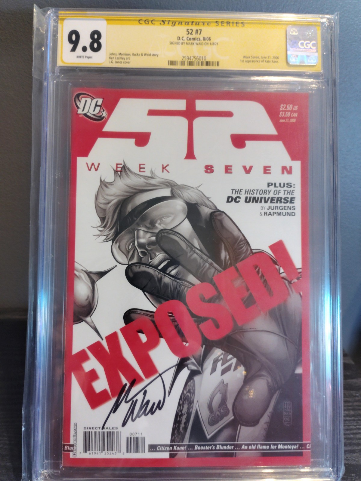 DC 52 Week 7 Seven CGC SS 9.8 Signed Mark Waid 🔑 1st App Kate Kane DC 52 Week 7 Seven CGC SS 9.8 Signed Mark Waid 🔑 1st App Kate Kane