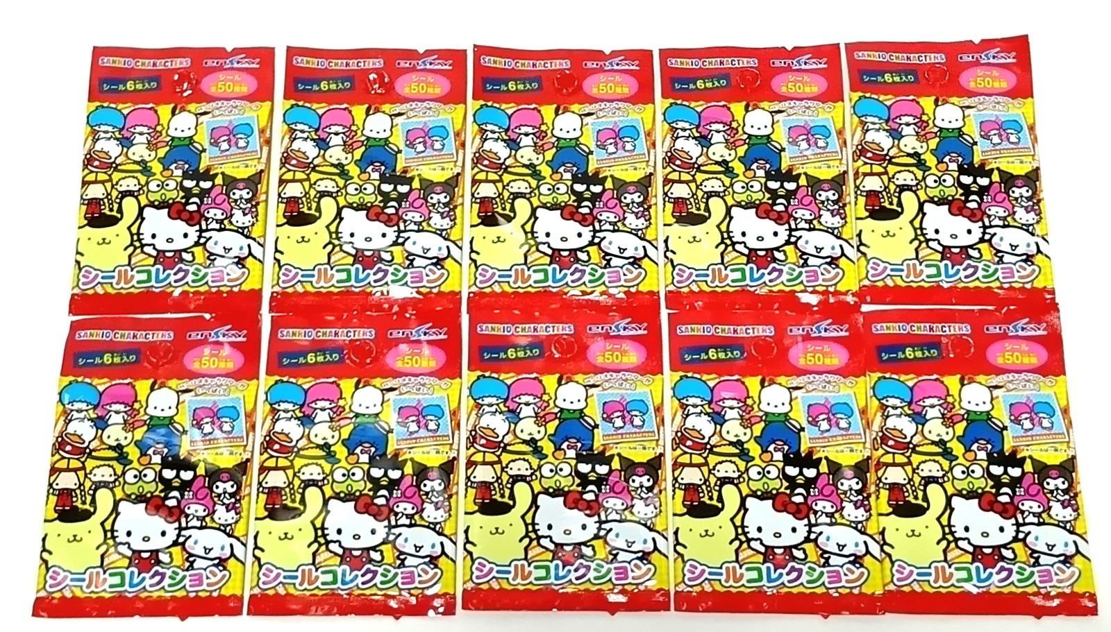 Sanrio Characters Sticker Collection 10 Packs 60 Stickers Random Ensky Japan
