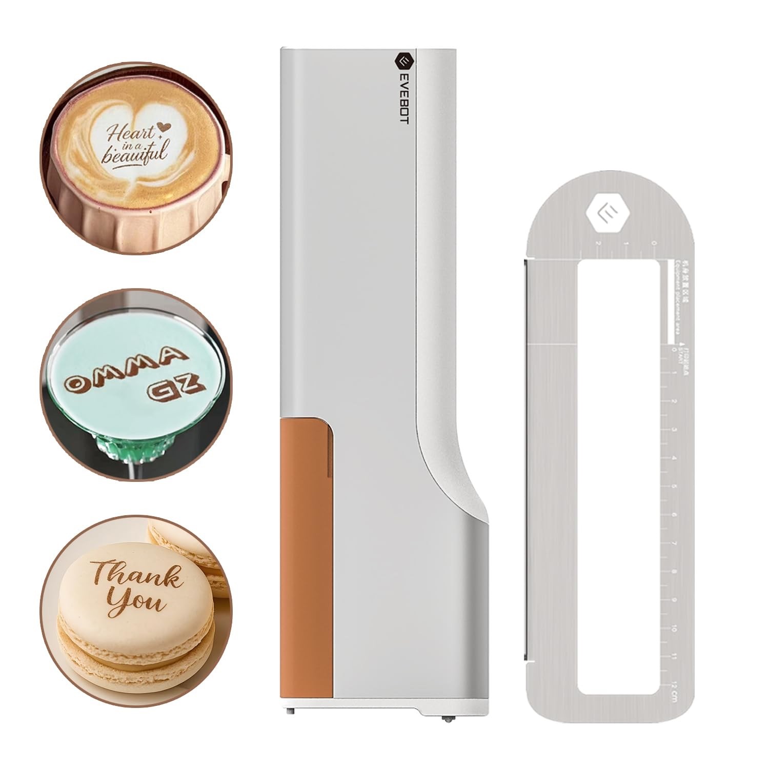 EVEBOT Creative PrintPen Handheld Coffee Latte Macaron Cookie Cocktail Surface C