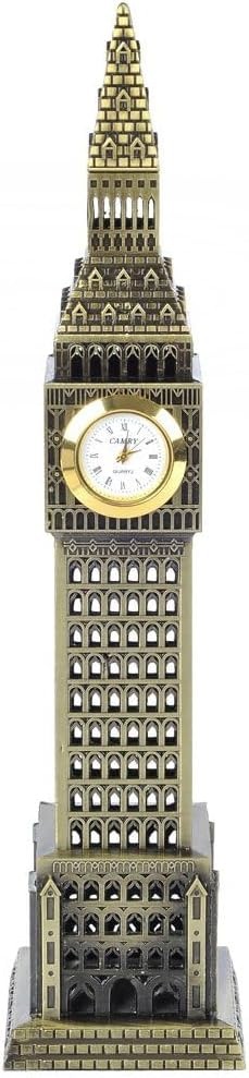 Big Ben Statue Clock 9 Inch Pure Copper Bronze London Landmark Home Decor