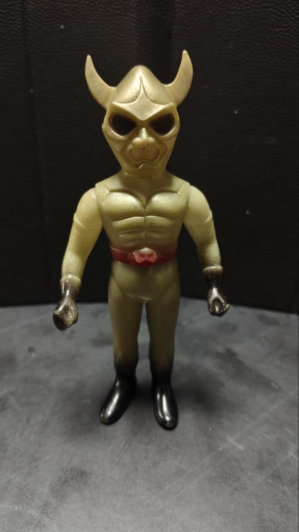 Tetsujin Tiger Seven Black Mask Sofubi Bullmark Vintage Showa Retro