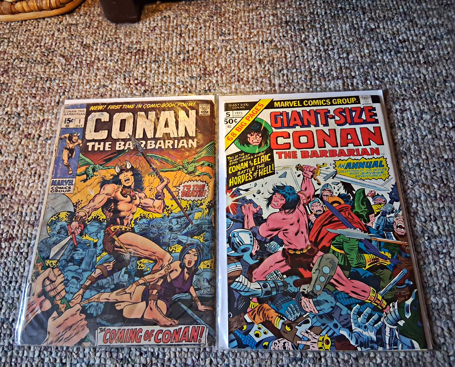 Marvel Conan the Barbarian #1 1972 Giant-Size Annual #5 Lot 2 Roy Thomas