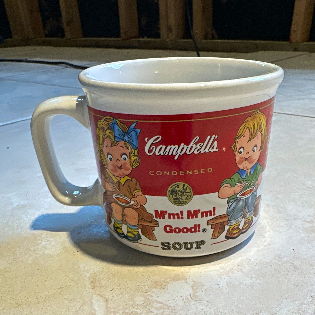 Campbell's Condensed Soup “Mm Mm Good” Westwood Mug 1998 White/Red