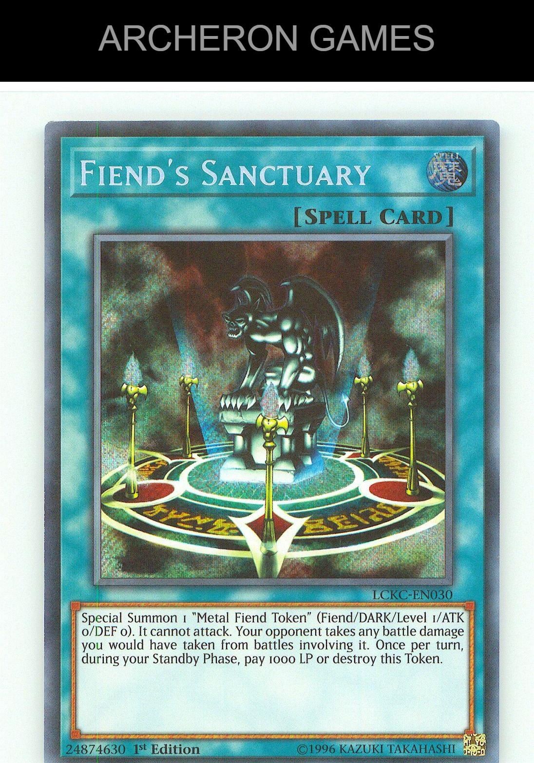 Fiend\'s Sanctuary SEC YUGIOH Card Unlimited Fiend\'s Sanctuary SEC YUGIOH Card Unlimited