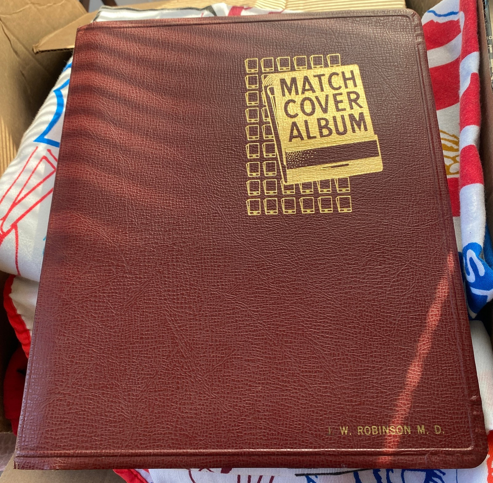 Vintage Elco Matchbook Album w/70 Matchbooks from African American Doctor Estate