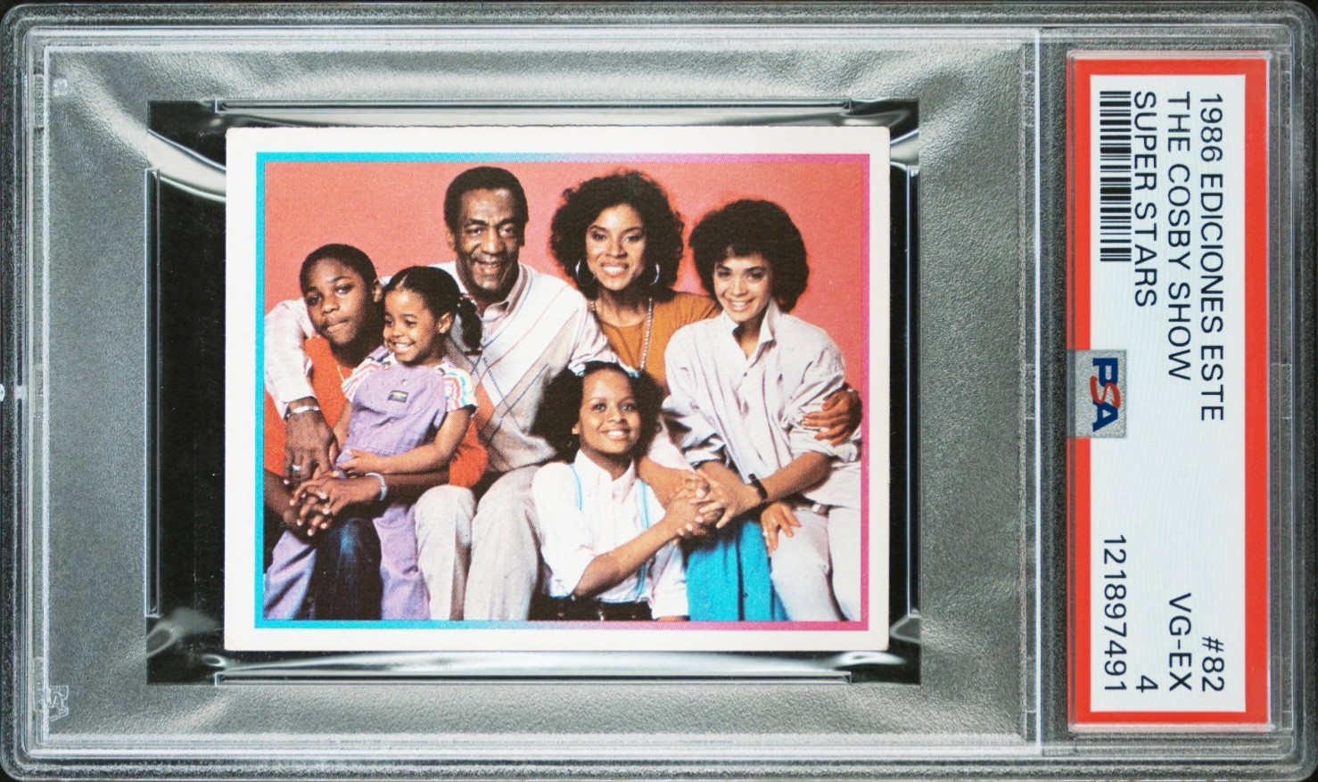 1986 Ediciones Este Super Stars #82 COSBY SHOW PSA 4 Rookie RC Pop 2 highest