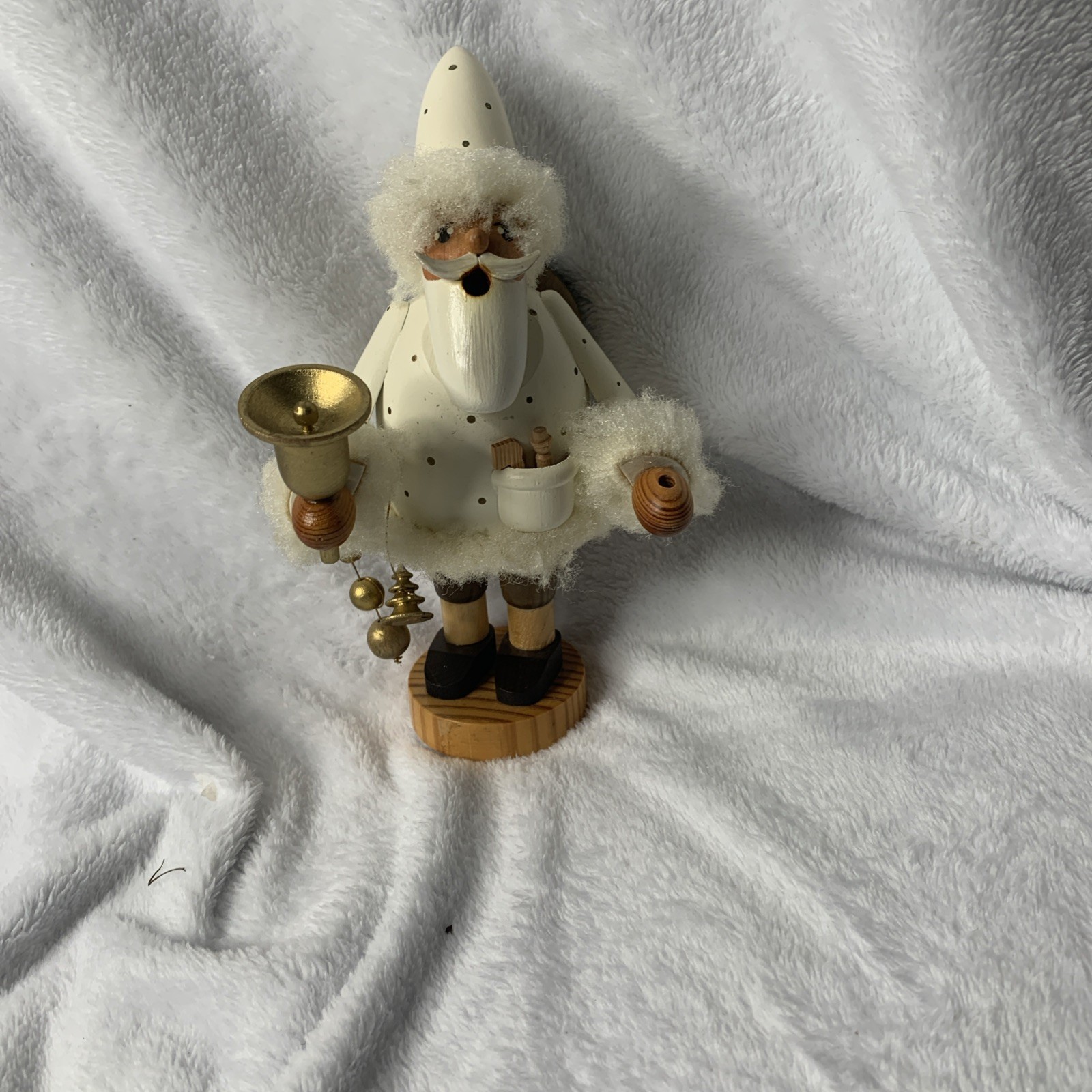 Vintage Santa Claus Incense Burner Wood Christmas Holiday KWO Germany