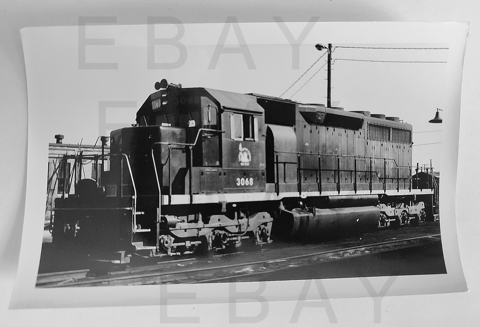 USA Bessemer RR #854 (EMD SD18 / 27724/1962) * b&w photograph