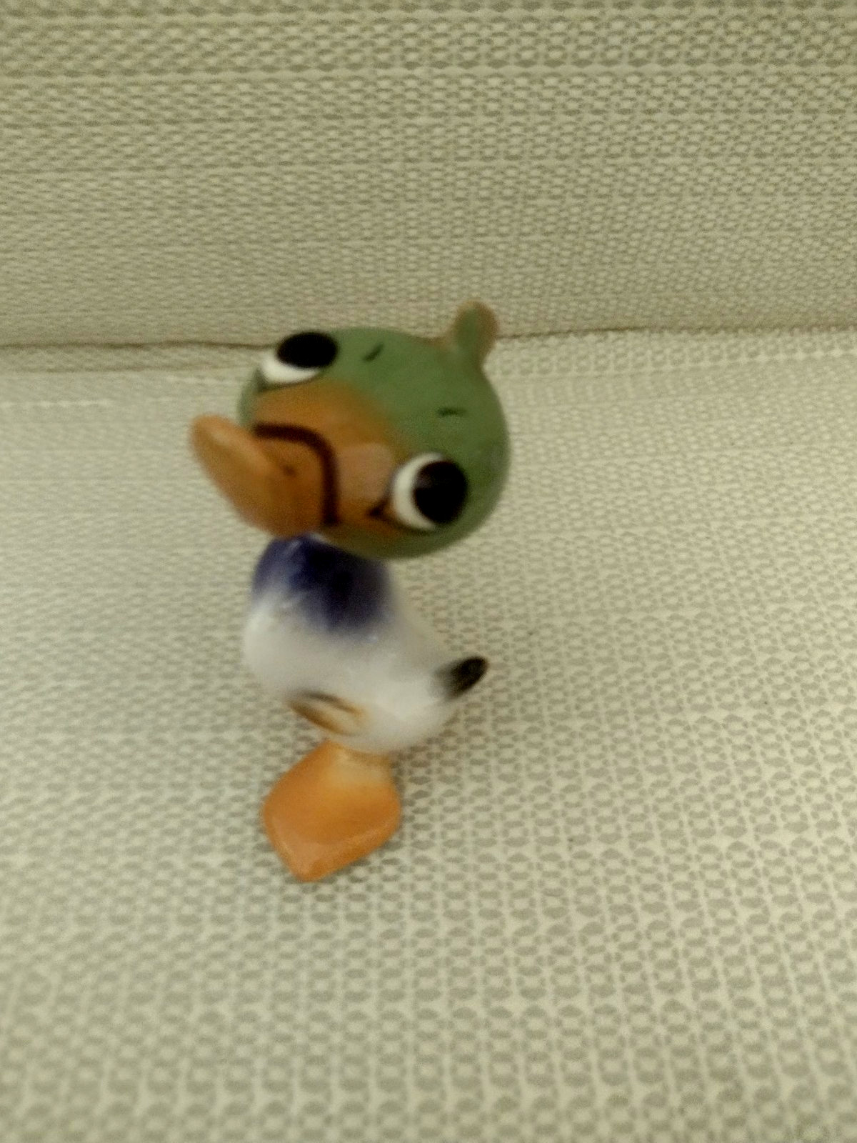 Vtg Rare Freeman McFarlin duck Nodder Ceramic Figurine