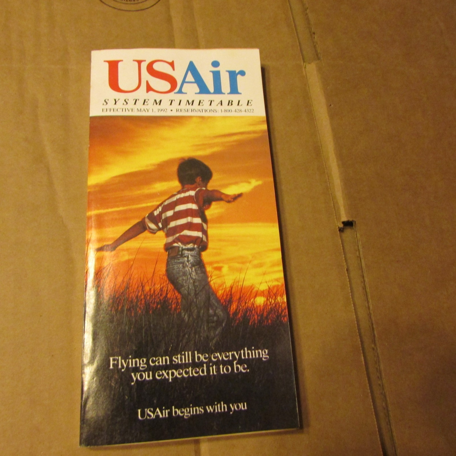 1992 US AIR Airlines System Timetable Book Help the Animals 1992 US AIR Airlines System Timetable Book Help the Animals