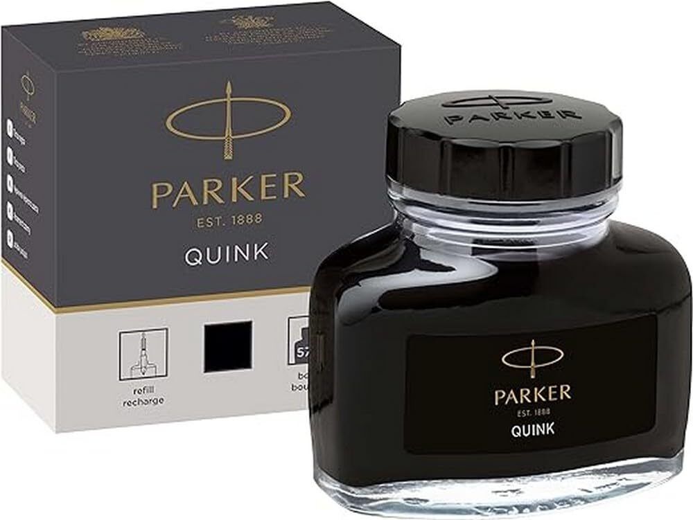 Parker 1950375 Quink Ink Bottle, Black, 57 ml