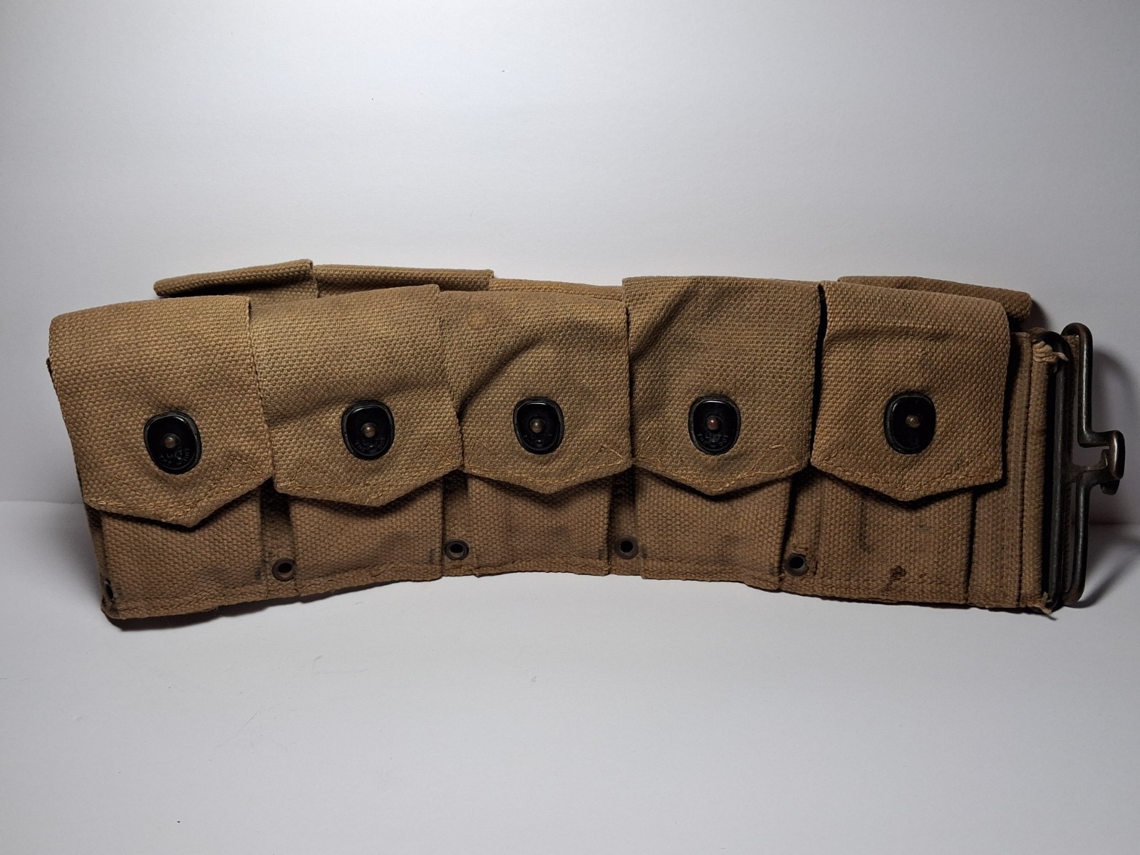 Original WW2 US Cartridge Belt British Made Bagcraft 1944 WWII 