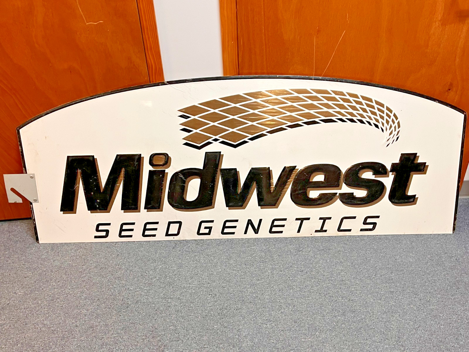 vtg Midwest Seed Genetics Farming Agricultural Man Cave Barn Metal Sign 71\
