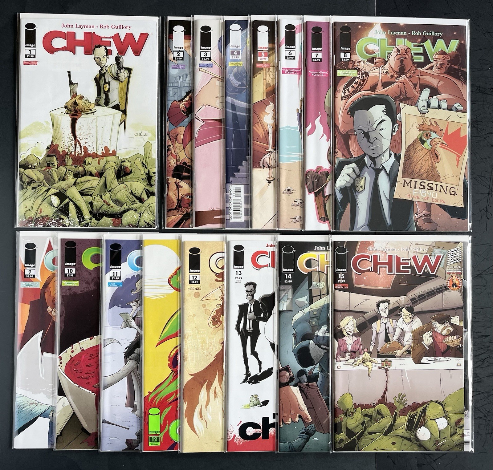 Chew #1-15 1st Print Full Run Image Comics 2009 Lot Low Print Key 1st Tony Chu