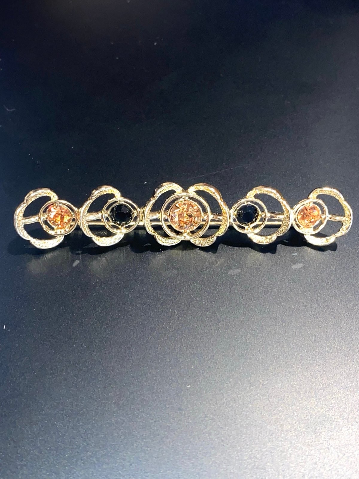 Vintage Sarah Coventry Rhinestone Bar Brooch