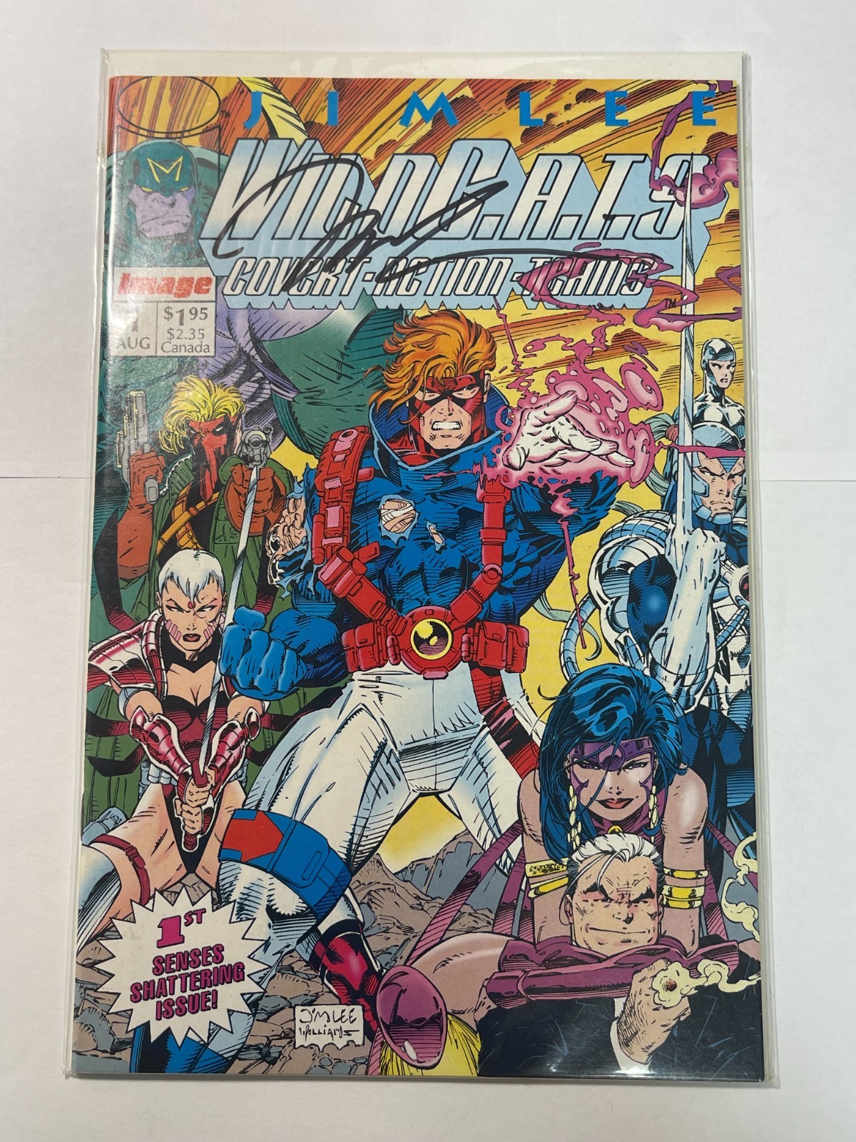 WildC.A.T.s #1 1992 Signed Jim Lee 1st Appearance Wildcats Image Comics Key