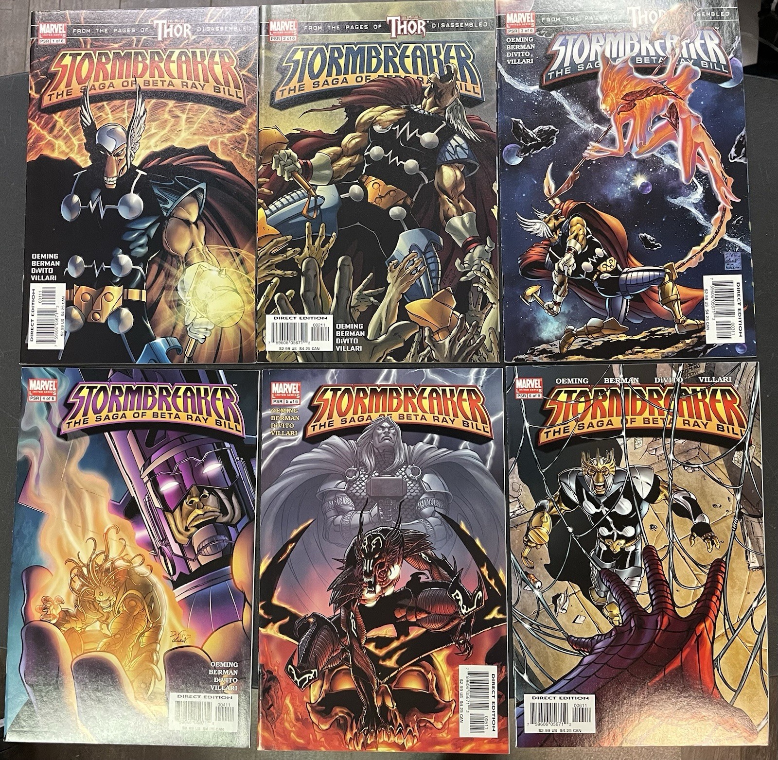 Stormbreaker The Saga of Beta Ray Bill 1-6 Full 2005 Set Thor Asgard 1 2 3 4 5 6 Stormbreaker The Saga of Beta Ray Bill 1-6 Full 2005 Set Thor Asgard 1 2 3 4 5 6