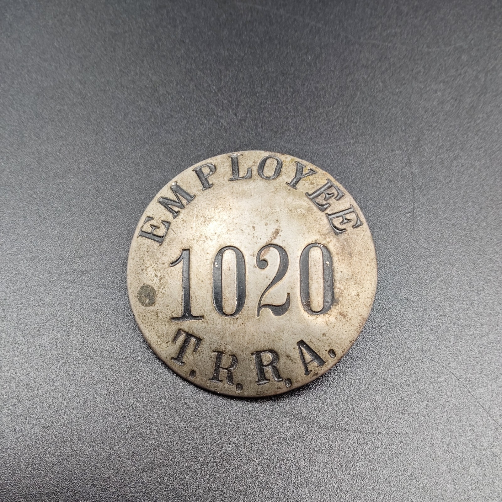 Antique Employee Badge Pin 1020 Terminal RailRoad Association St Louis Adams S&S