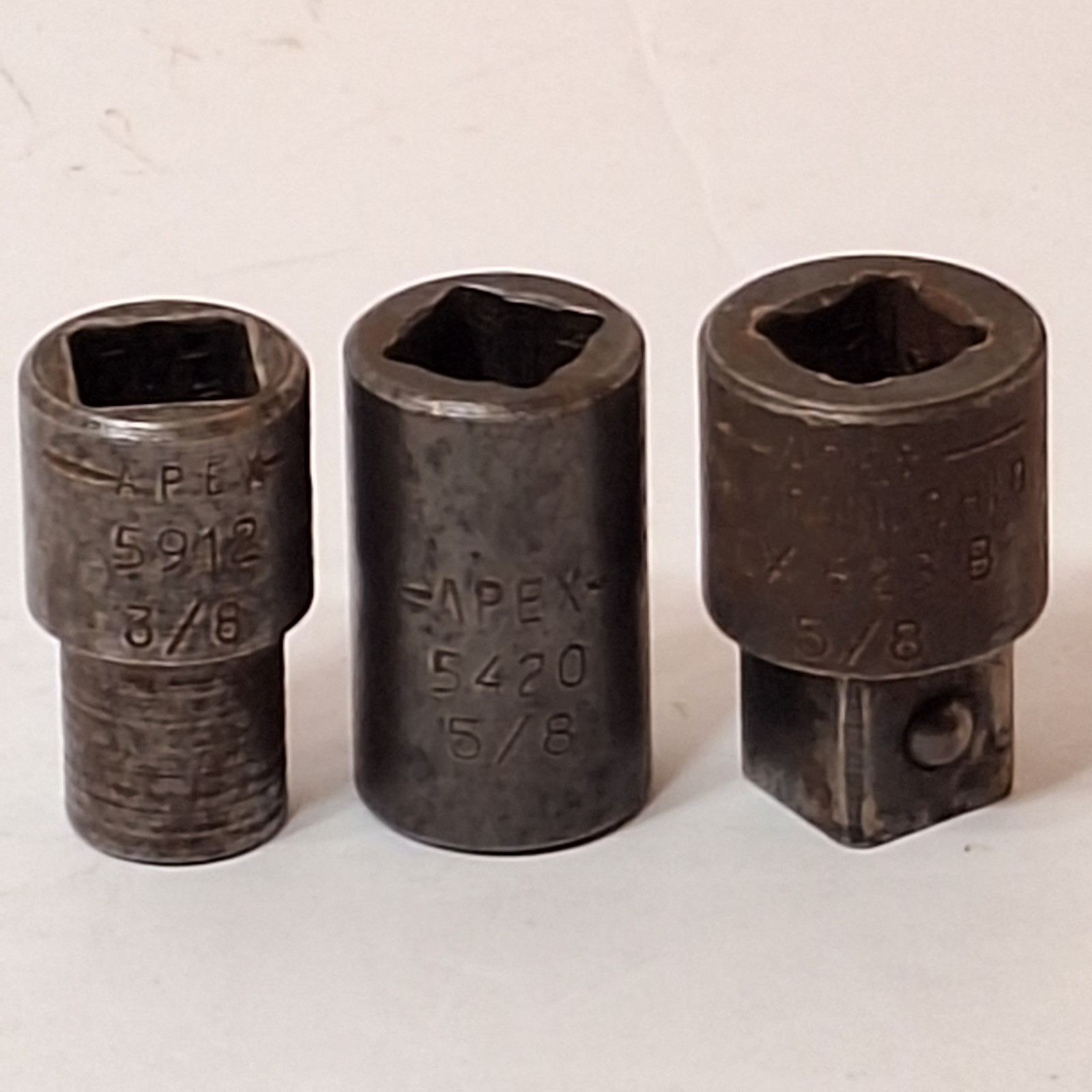 Vintage Apex Tools Set Of 3 Adapters #5420, #5912 & #623B See Description