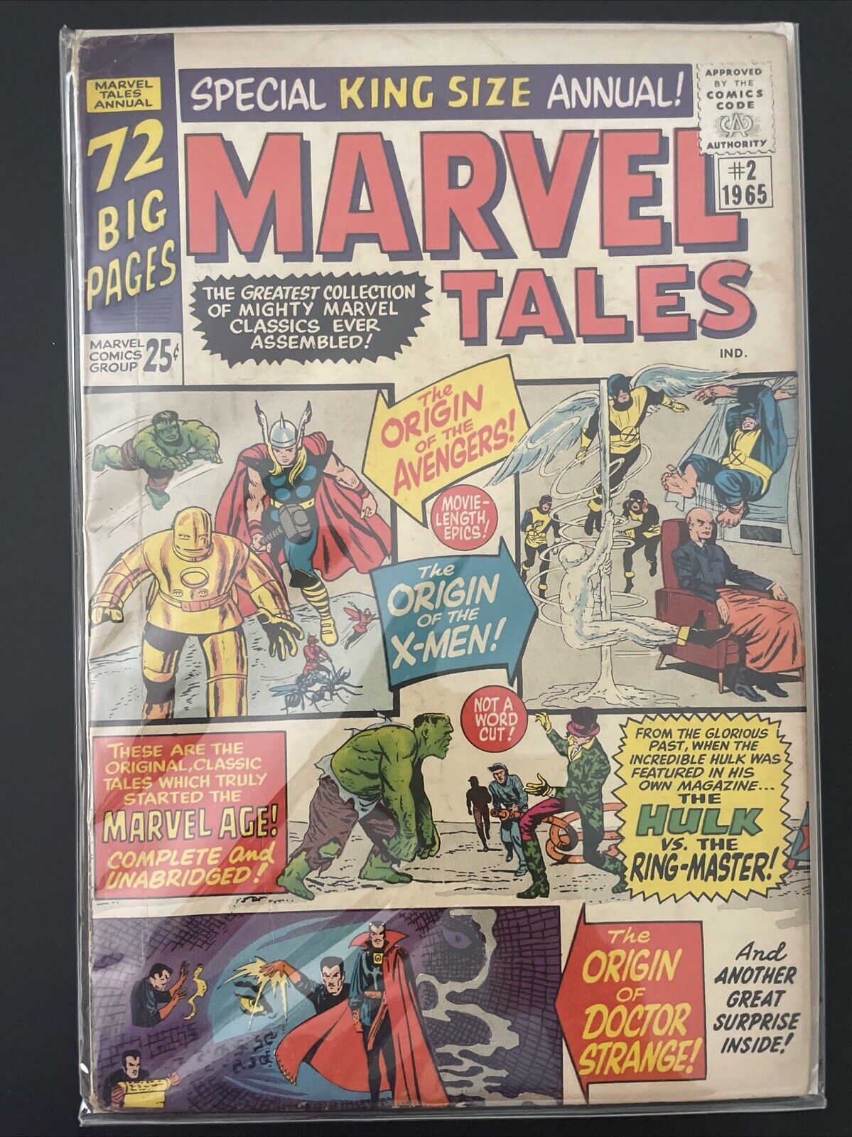 Marvel Tales #2 (Marvel) Origin X-Men Avengers Dr Strange
