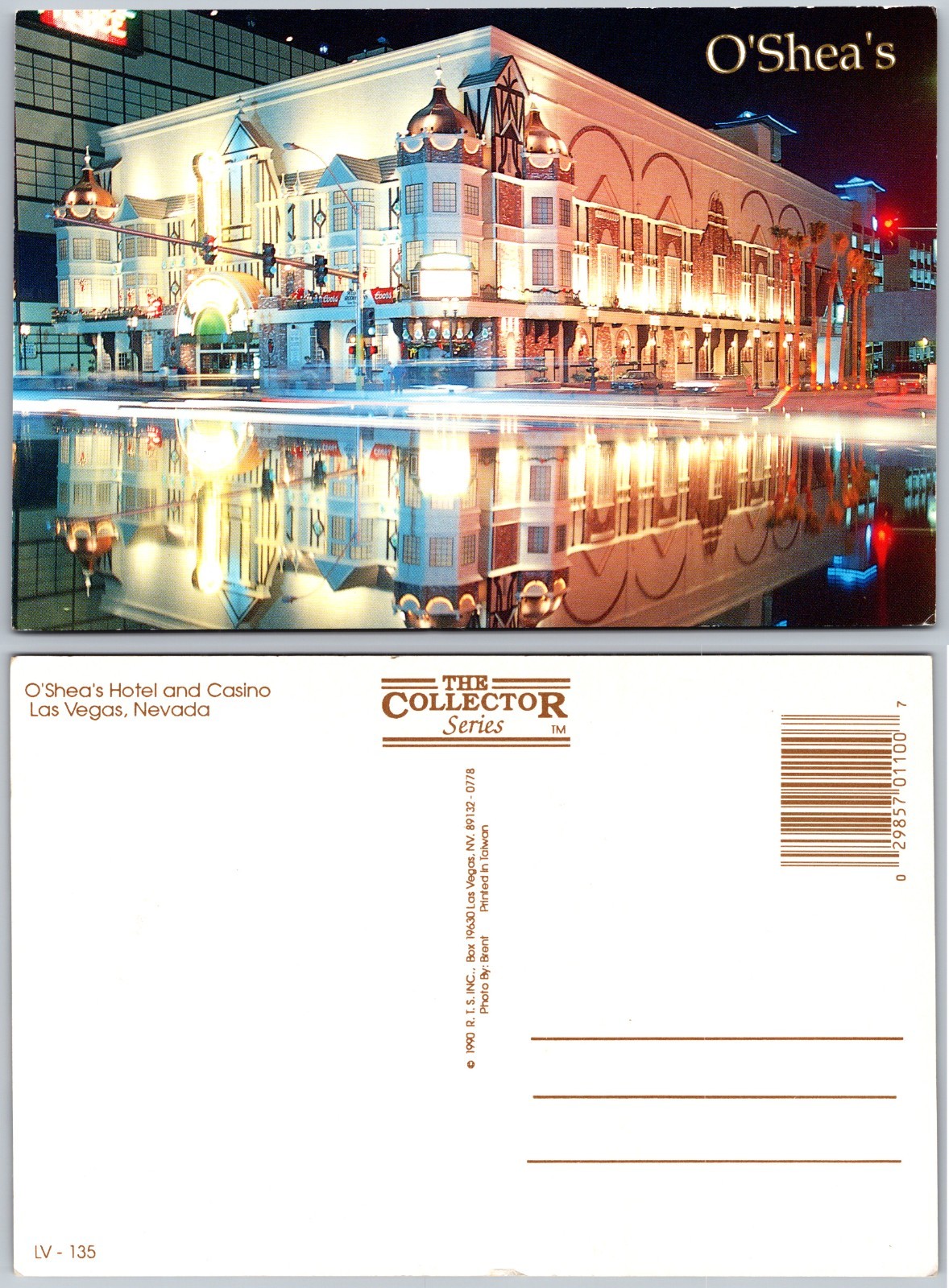 Continental OSheas Hotel Casino Las Vegas NV Postcard