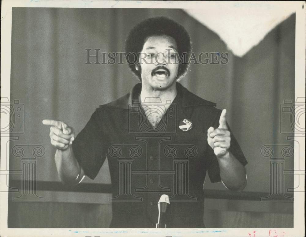 1978 Press Photo Jesse Jackson talks to crowd - lra61784