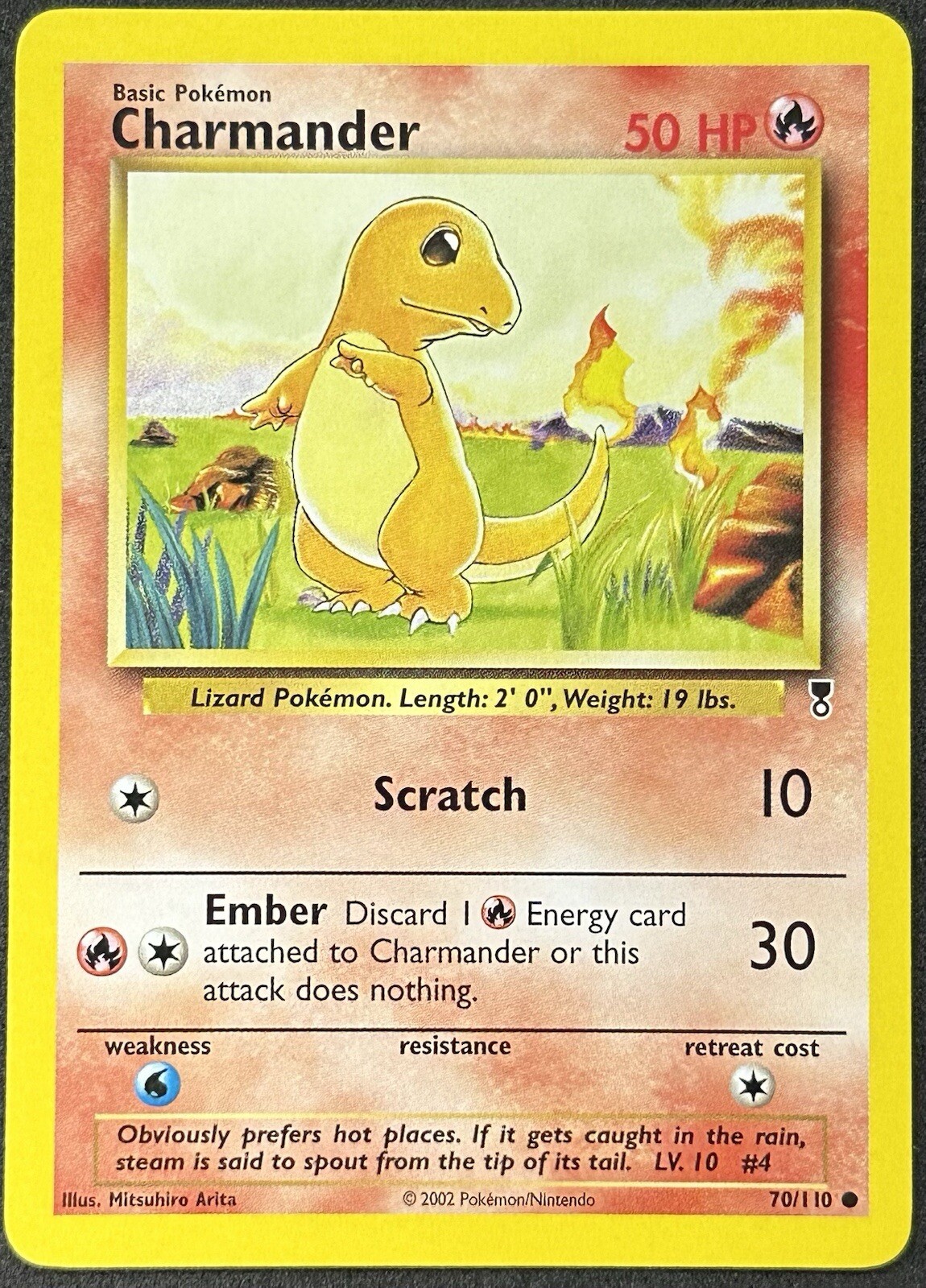 POKÉMON~CHARMANDER~70/110~LEGENDARY~ENG~LP+ POKÉMON~CHARMANDER~70/110~LEGENDARY~ENG~LP+