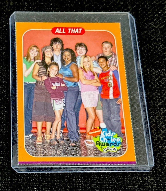 ALL THAT ROOKIE Rare Nickelodeon Kids Choice Card 2004 Crease ALL THAT ROOKIE Rare Nickelodeon Kids Choice Card 2004 Crease