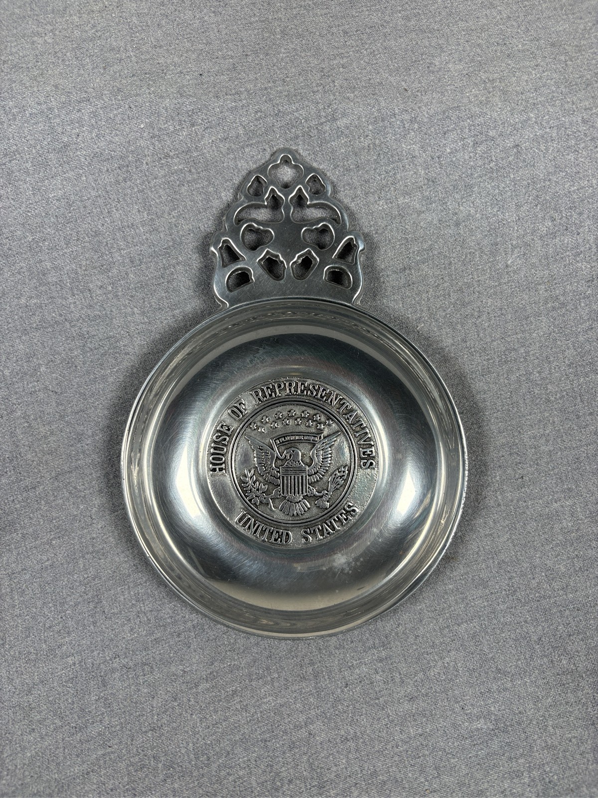 Vintage Wilton RWP Armetale US House of Representatives Porringer Bowl Tray