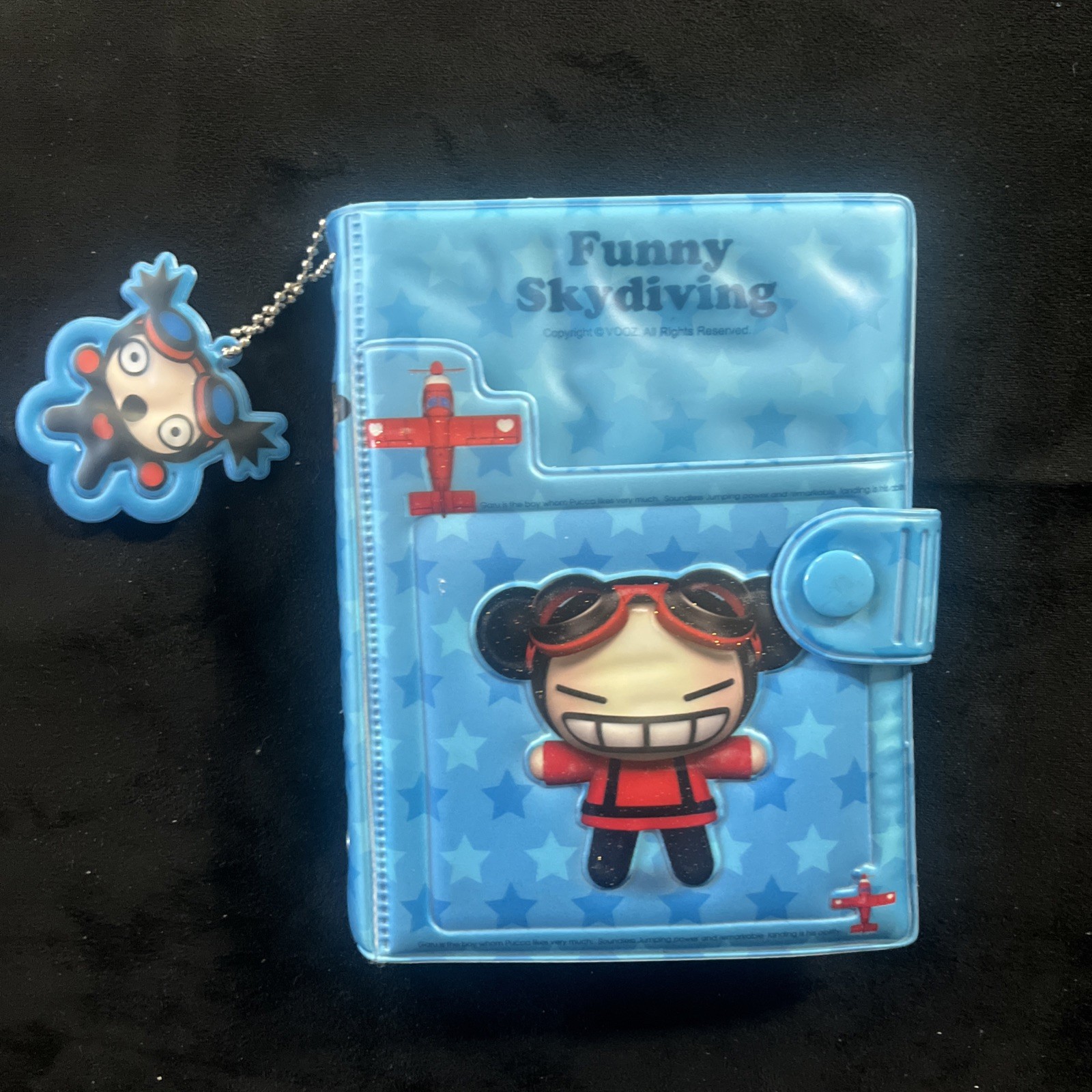 Vintage Pucca Funny Skydiving 6-Ring Binder Agenda Diary Set Unused Y2K Vooz 6x4