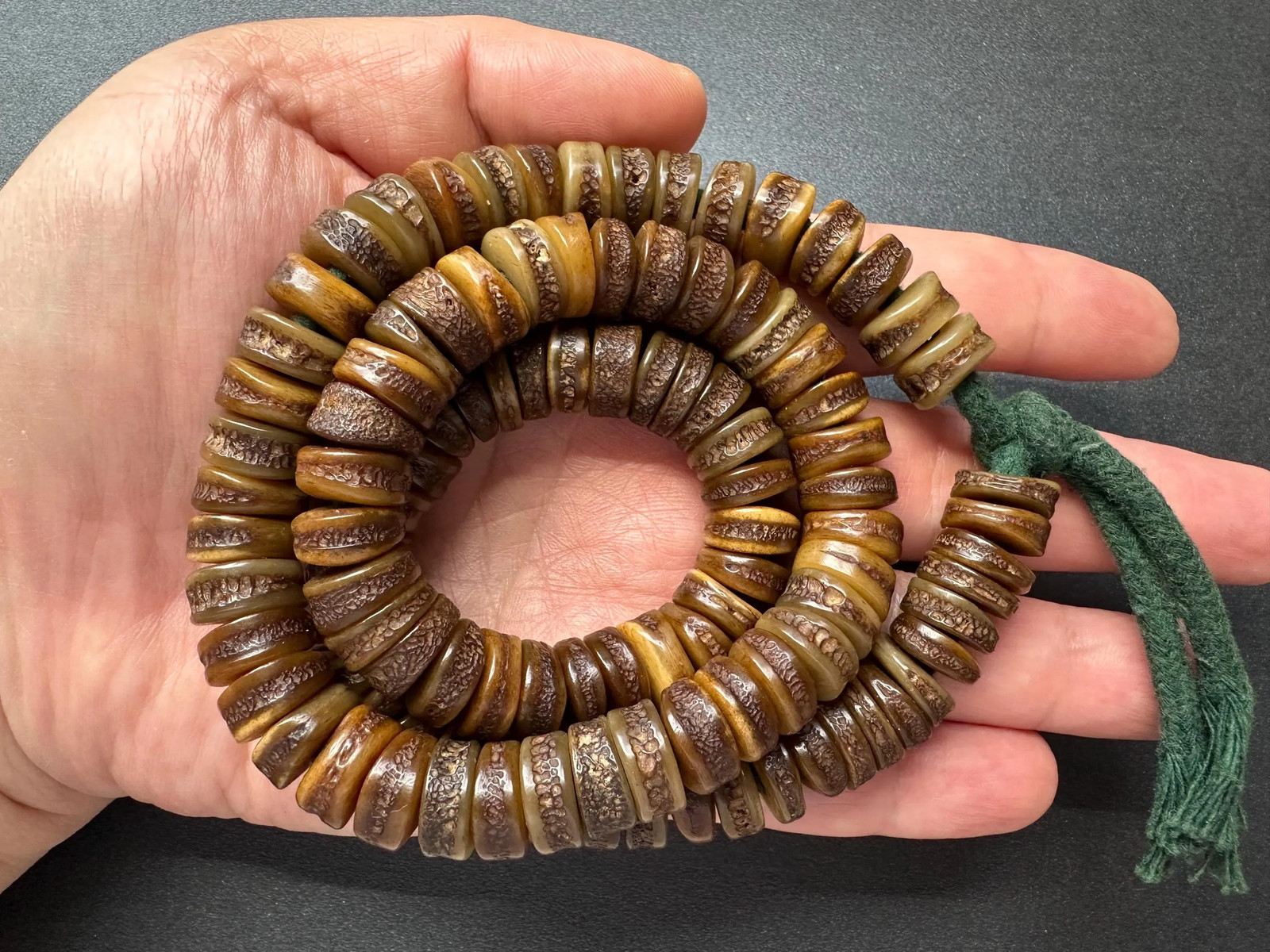 108 Yak Bone Mala Beads 9mm, 21 | Tibetan Buddhist Prayer Mala | Handcrafted Me