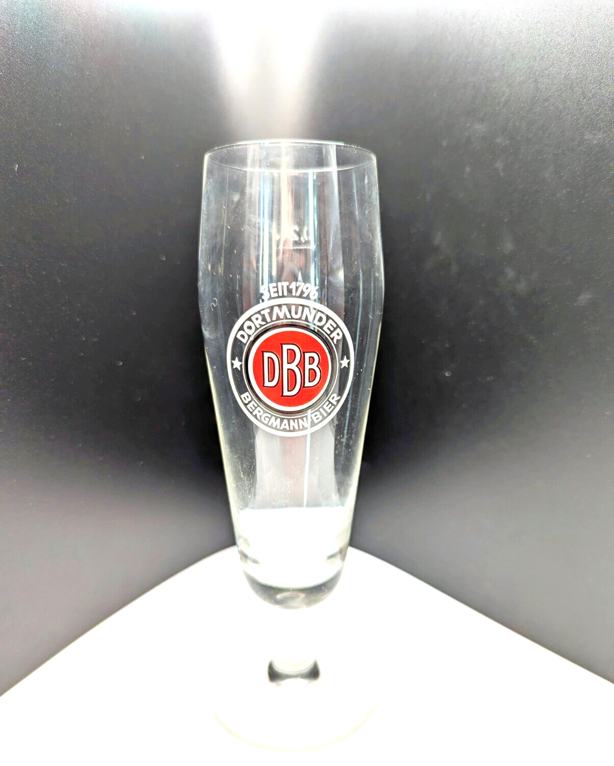 EUC Vintage Dortmunder Bergmann-Bier SEIT 1796 Glass DBB Gift No Chips or Cracks